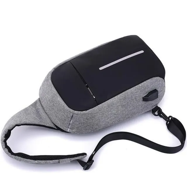 Stylish men's travel bag over USB shoulder