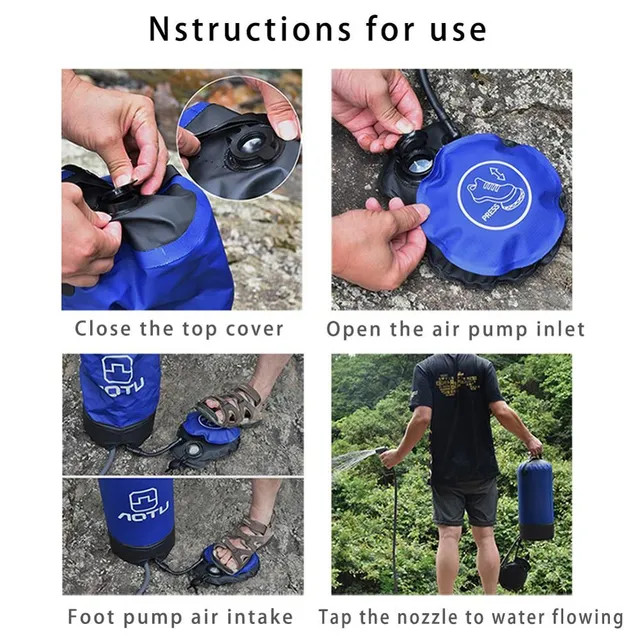 Portable shower bag