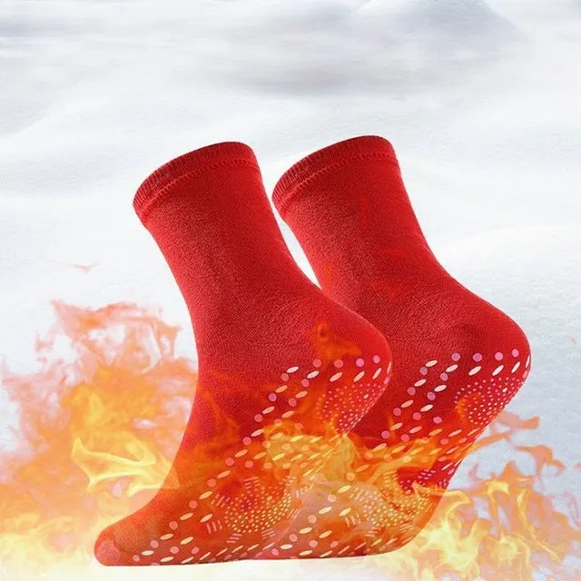 Magnetic thermoregulating unisex socks