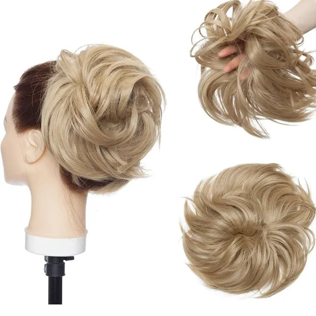 Postiche pour cheveux - chignon avec élastique