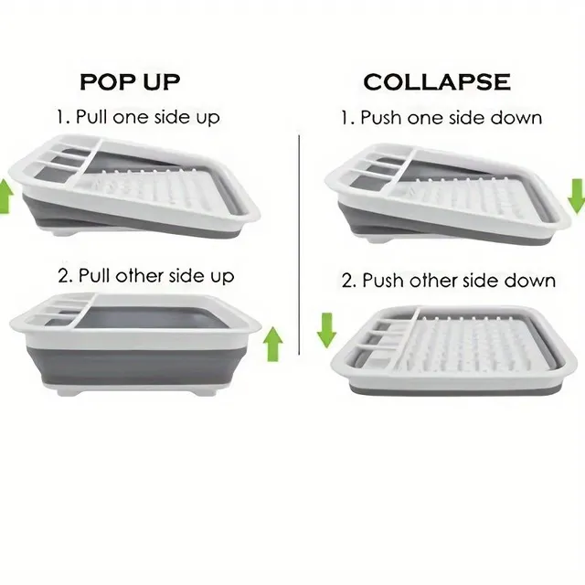 Folding dishwasher over the sink - practical and space-saving