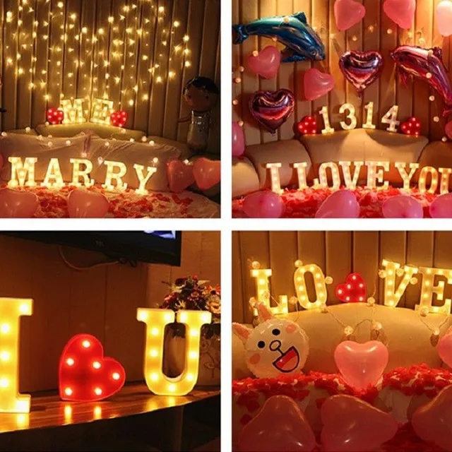 Decorative illuminating letters