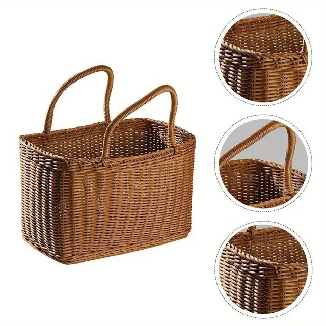 Handwoven wicker basket - Decorative and practical basket for your home