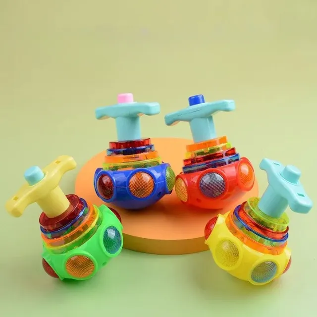 Żyroskop świecący z muzyką i rotacją dla rozrywki dla dzieci