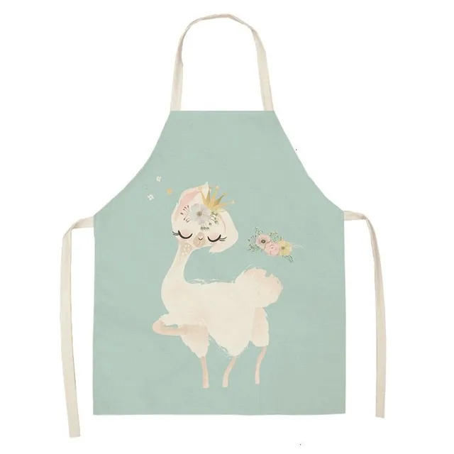 Cute apron for kitchen with Lama Kerri