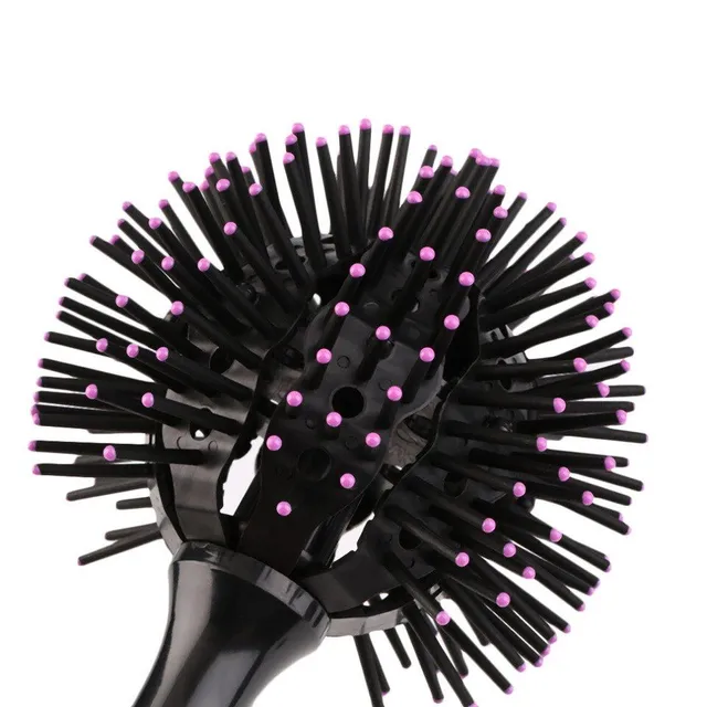 3D round hair brush for easy styling