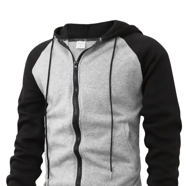 Men's hooded sweatshirt with zipper - various colours