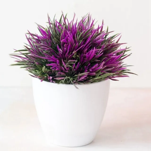 Luxury realistic looking artificial flowers in a pot - more variants Ardalion