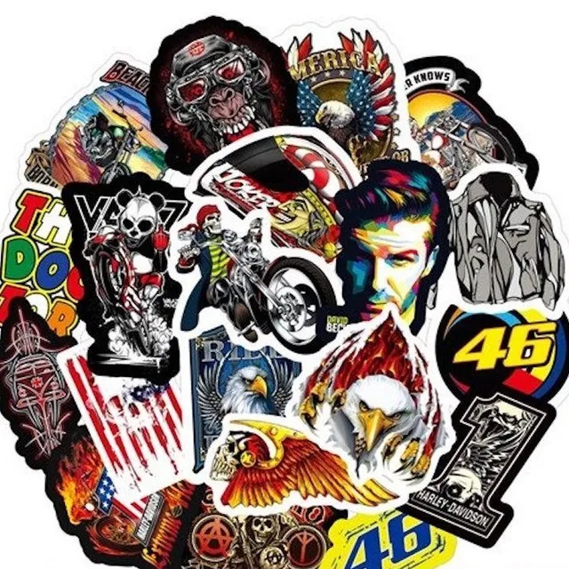 Stickers for bikers 50 pcs E227