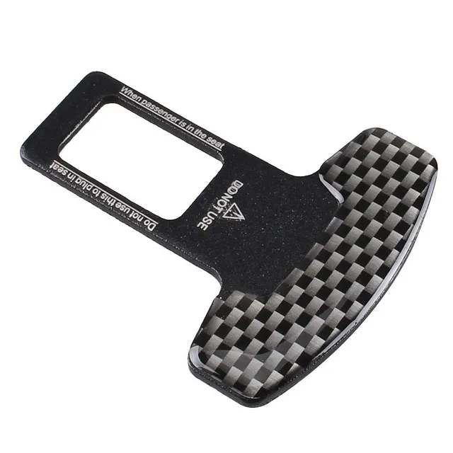 Seat belt stopper foot alarm