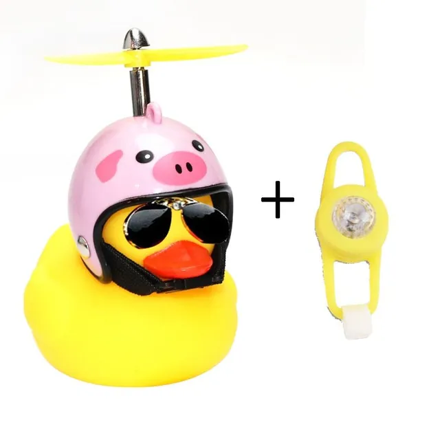 Funny lighted bicycle bell with duck motif Bente