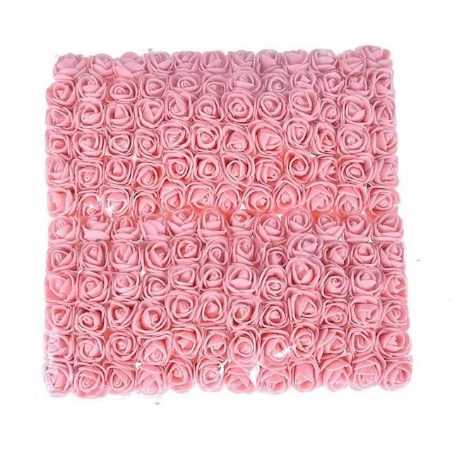Mini Roses 144 pcs pink