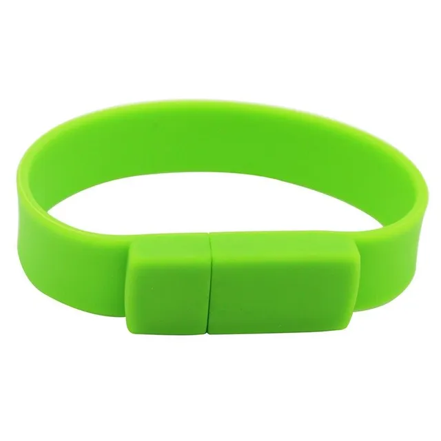 USB flash drive silicone bracelet red GB Sam zelena 4