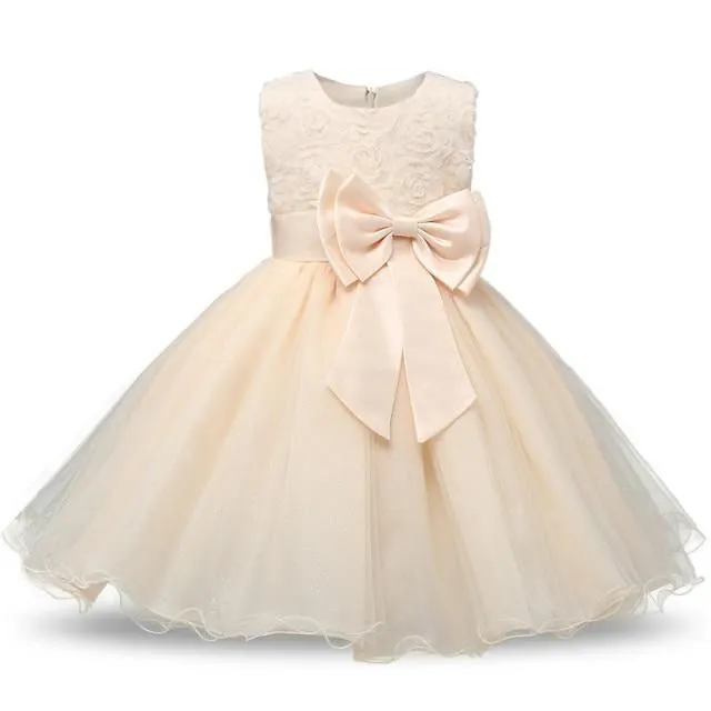 Robe de mariée pour fille avec grande jupe