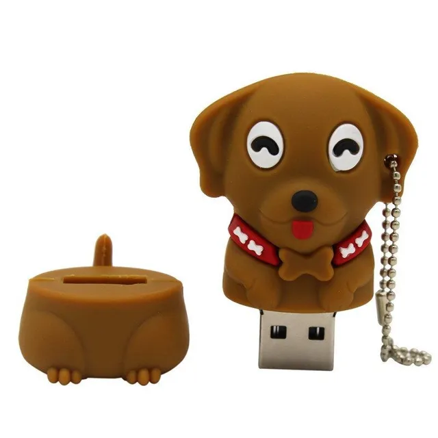 Mini USB flash drive dog