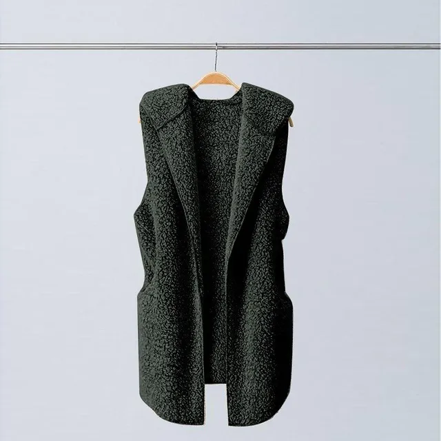 Stylish ladies' warm long vest Lisa