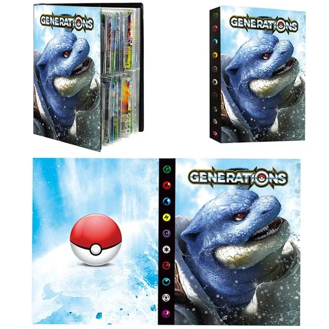 Stílusos modern trendi Gyűjthető kártya album a téma a népszerű Pokémon