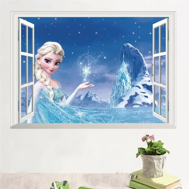 Nálepka na stenu Elsa Anna | Ľadové kráľovstvo