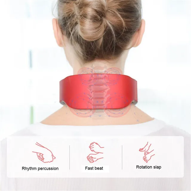 Electric neck and shoulder pulse massage machine