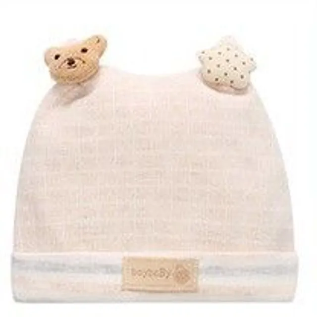 Piękna czapka dla niemowląt 0-3m - więcej kolorów khaki