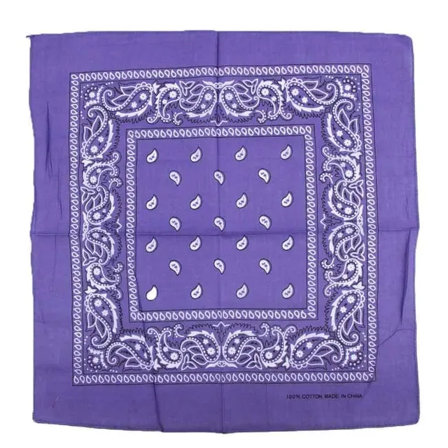 Luxury Hip-Hop Bandana Scarf unisex light-purple