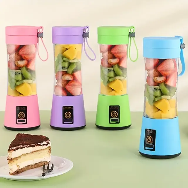 Premium electric USB blender for travel - pocket mixer for protein drinks and smoothie