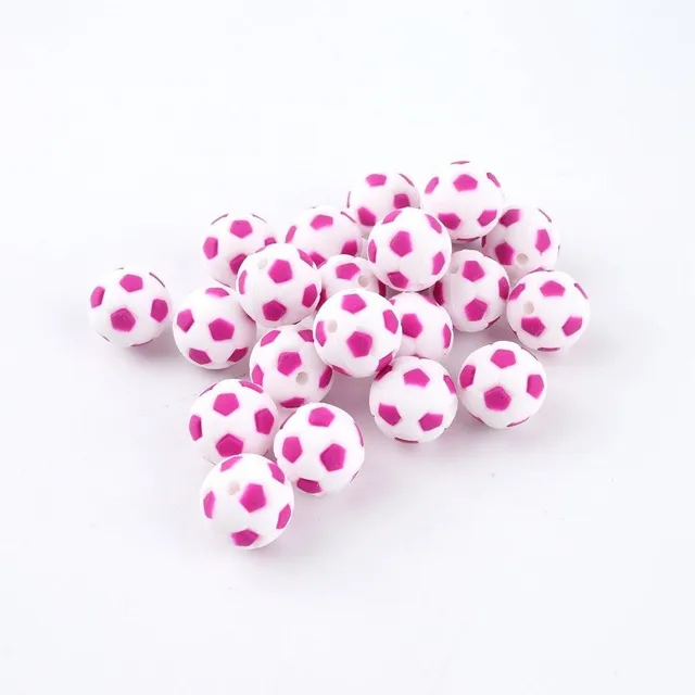 Silicone beads in the shape of balls J3219