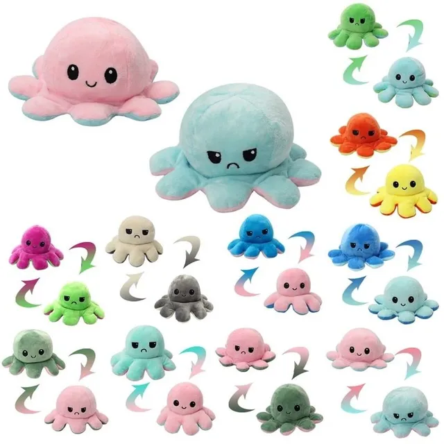 Reversible octopus plushie