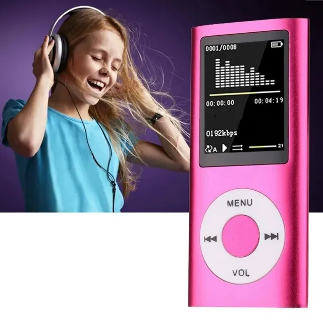 Přenosný MP3 a MP4 přehrávač s rádiem FM a 1,8" barevným displejem