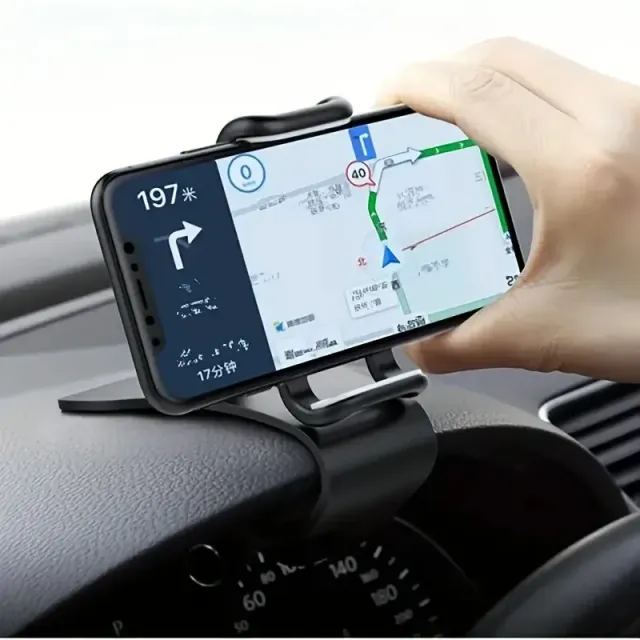 Suport auto pentru telefon cu rotație 360 de grade, suport universal handsfree pentru telefon, potrivit pentru bordul mașinii, suport anti-orbire pentru telefon