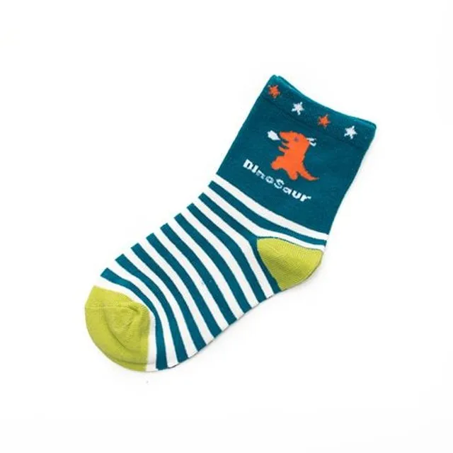 Detské ponožky s dinosaurami - 5 párov