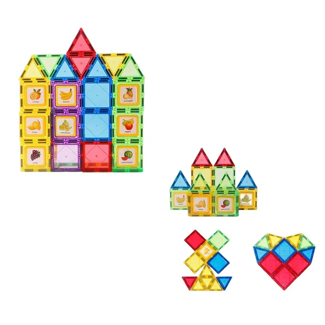 Set educativ magnetic de construcție 28 piese