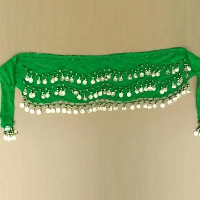 Belly dance scarf with coins