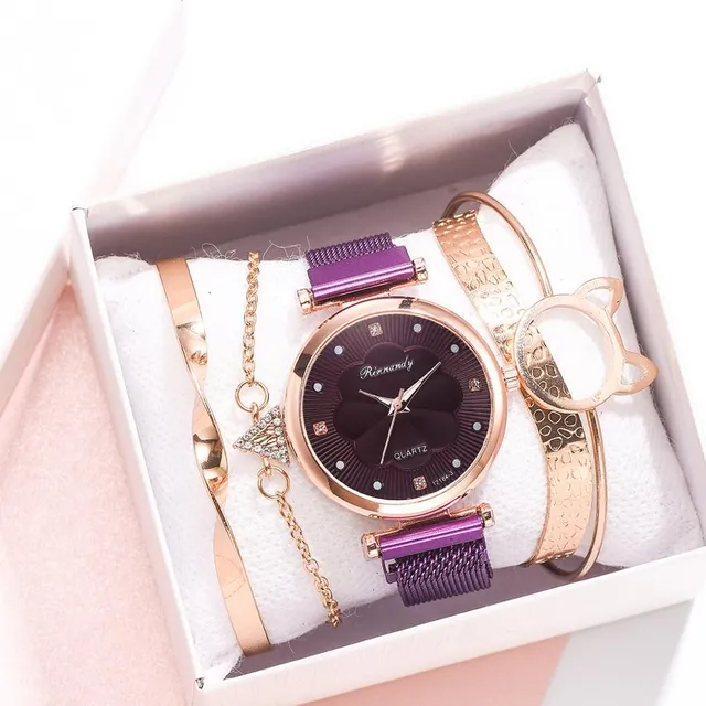 Luxury set of ladies watches and bracelets WIENA