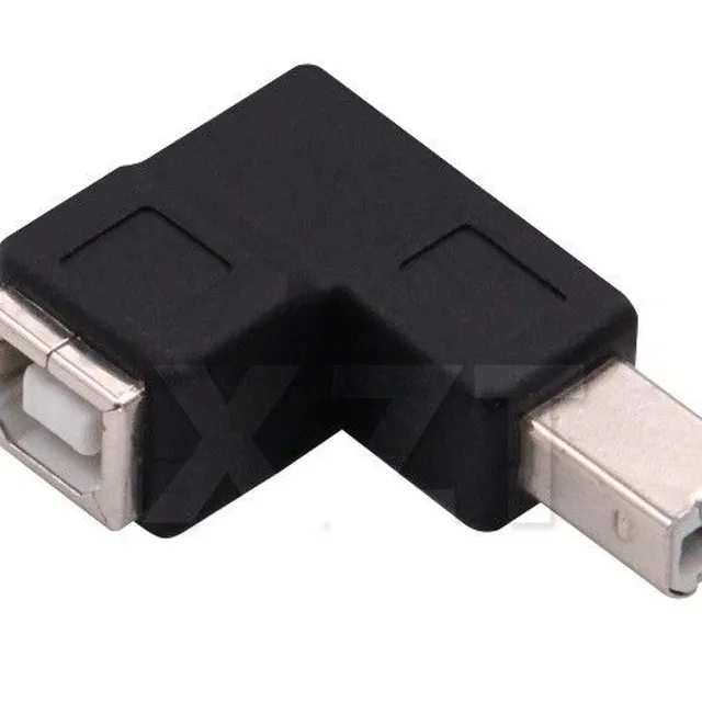 USB 2.0 úhlový adaptér 90° - Samec a samice