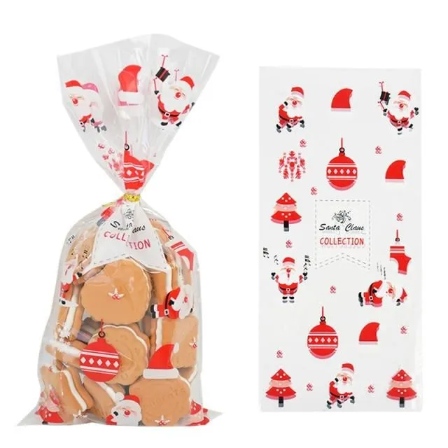 Transparent Christmas bags for sweets style2