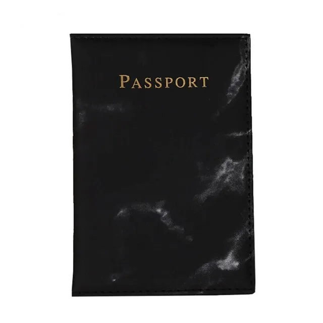 Luxury hard passport case in marble design - more variants Skenandoa