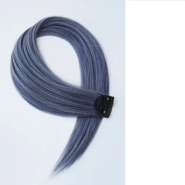 Colored artificial hair extensions soft to the hair creating a trendy look Alinafe