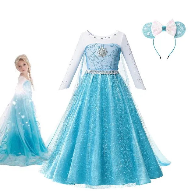 Robe magnifique pour fille Elsa