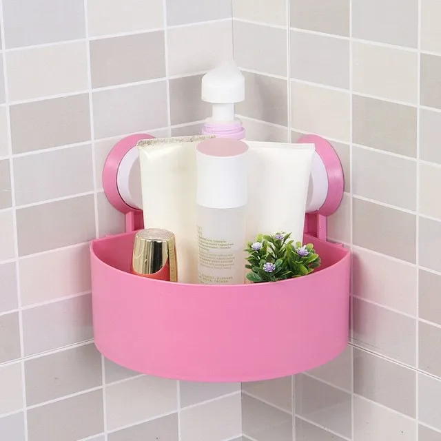 Practical corner shelves for the bathroom or kitchen