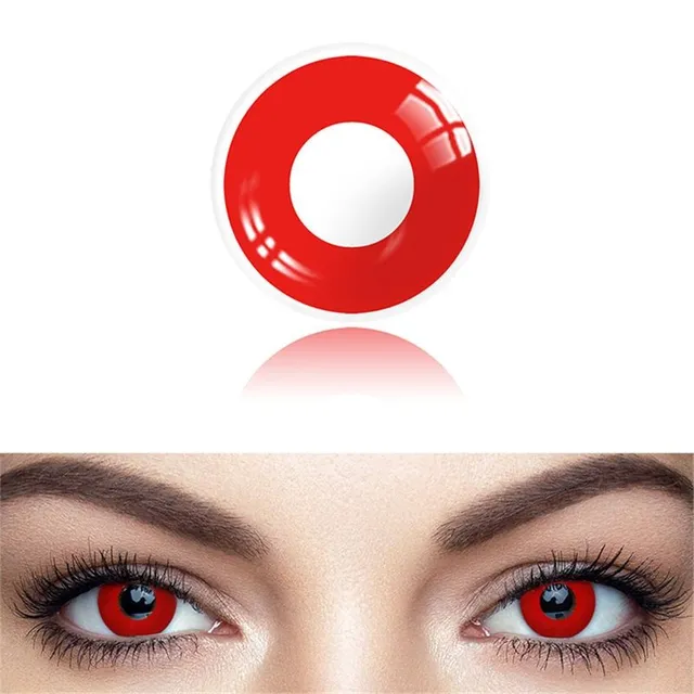 Halloweenské barevné kontaktní oční čočky - pár