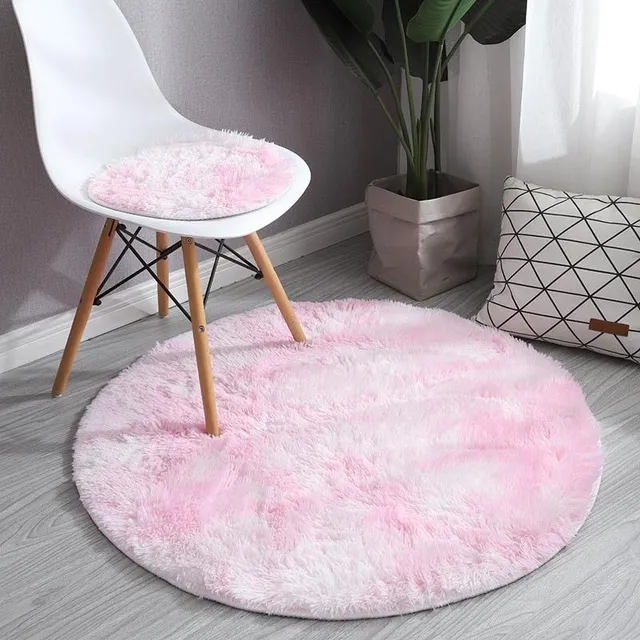 Fluffy Round Carpet Rzadko