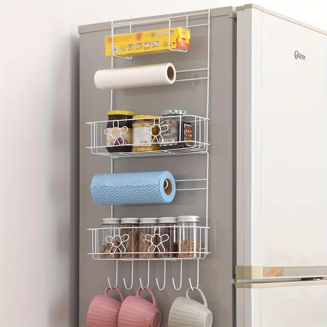 1 pcs Storage hanger basket on the fridge - Kitchen accessories