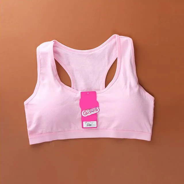 Girl sports bra in various colors