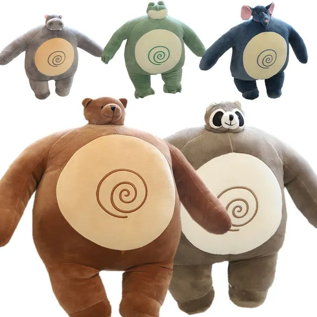 Teddy pillow in the shape of various animals