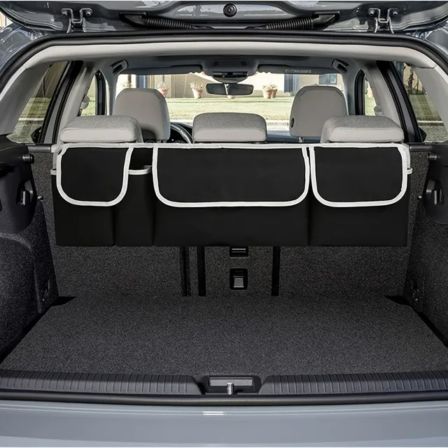 Car storage box - multi-function suitcase and backseat organizer, large capacity for SUVs and passenger cars