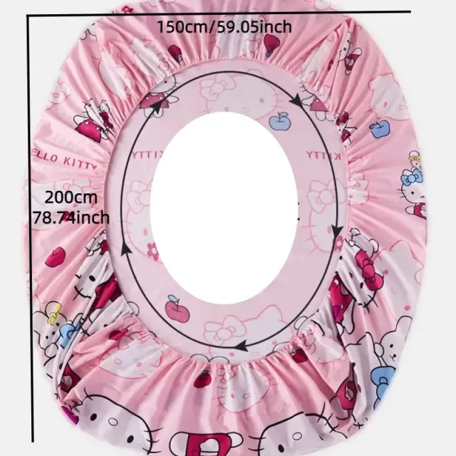 Ochranný plášť na matraci Sanrio Hello Kitty s Proslip Fixation