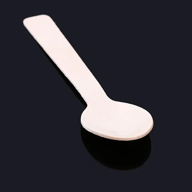 Wooden ice cream spoon 100 pcs