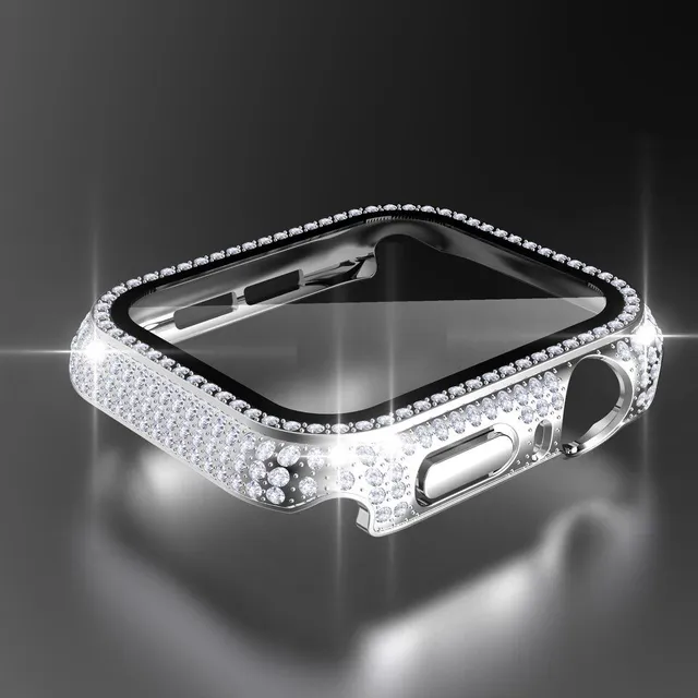 Glitter rhinestone protective case for Apple Watch