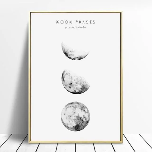 Tablou minimalist cu lună